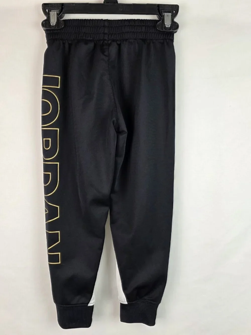 Nike Jordan Kids Childs Jogger Pants Size XS 3-4 Years Black & Gold Pant